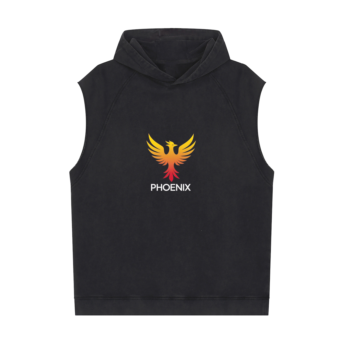 Snow Washed Sleeveless Hoodie