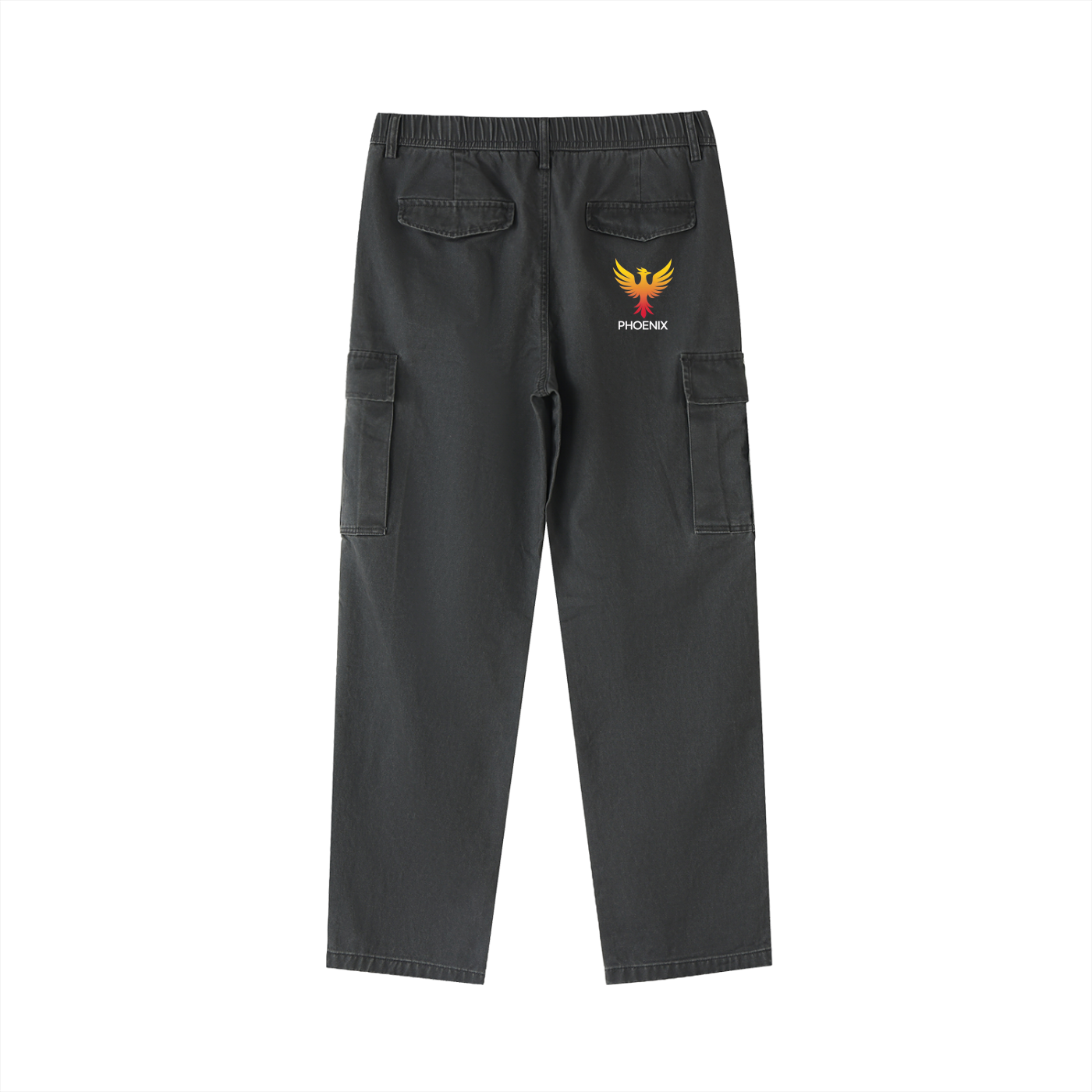 Cotton Elastic-Waist Cargo Pants