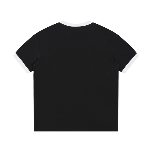 Edge Ribbed Crewneck T-Shirt