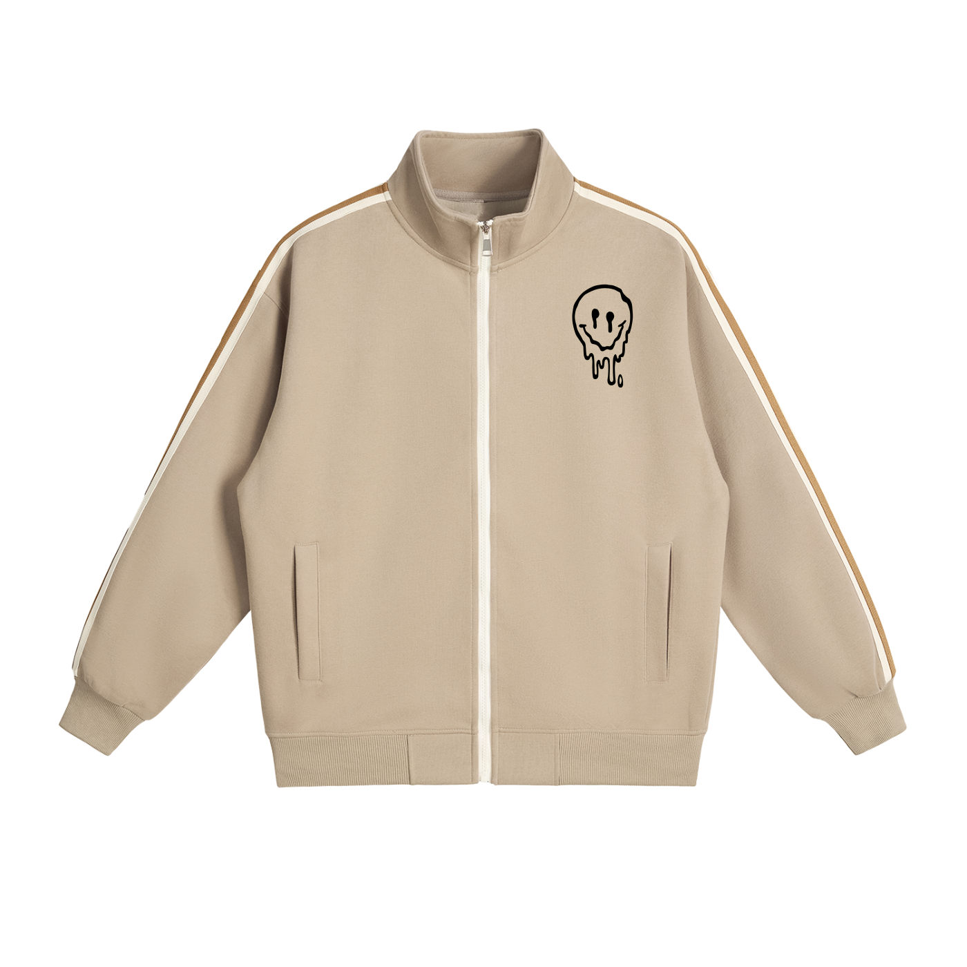 Side-Stripe Stand Collar Jacket