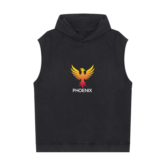 Snow Washed Sleeveless Hoodie