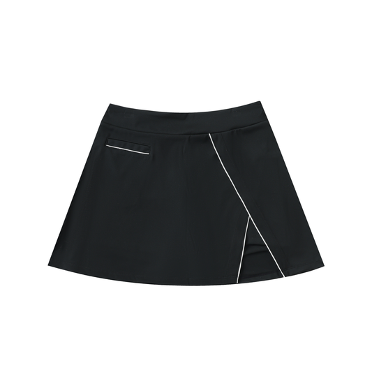Pocketed A-Line Skirt