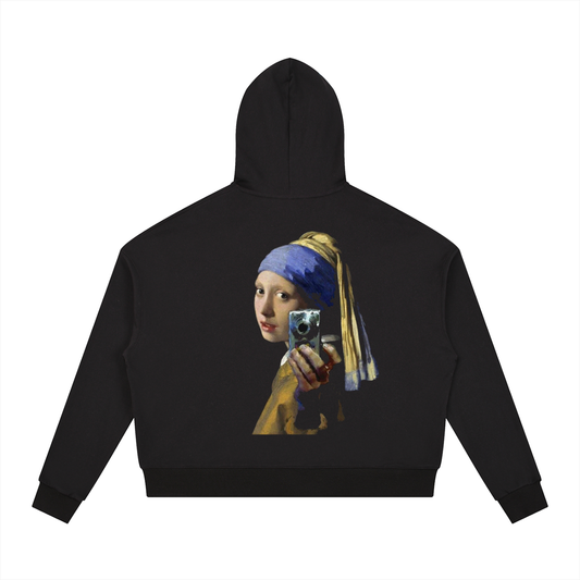 Contrast Drawstring Hoodie