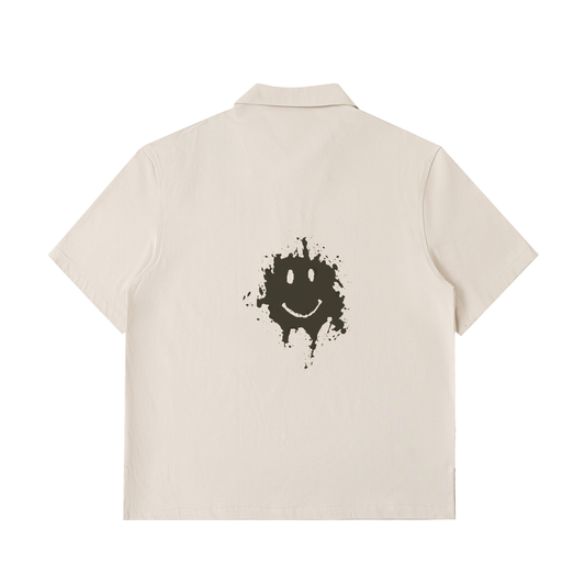 Half-Zip Cotton Polo Shirt