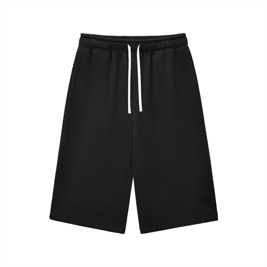 Drawstring Three-quarter Sweatpants