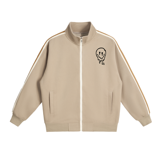 Side-Stripe Stand Collar Jacket